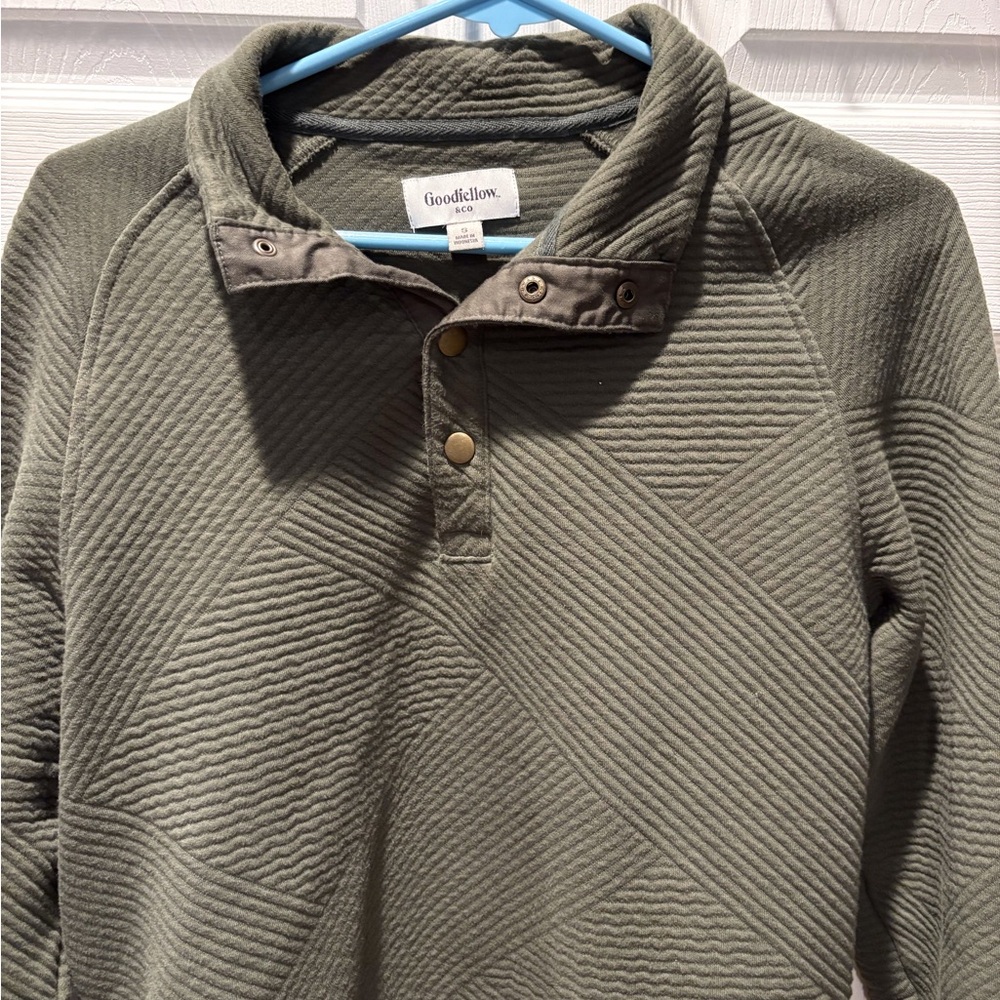 Goodfellow & Co Khaki Ribbed Knit Sweater
